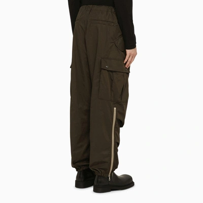 Shop Dries Van Noten Pentin Cargo Trousers Khaki Men In Brown