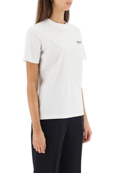 Golden Goose Item O-neck Short-sleeved T-shirt In White