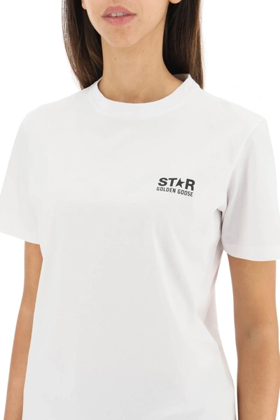 Golden Goose Item O-neck Short-sleeved T-shirt In White