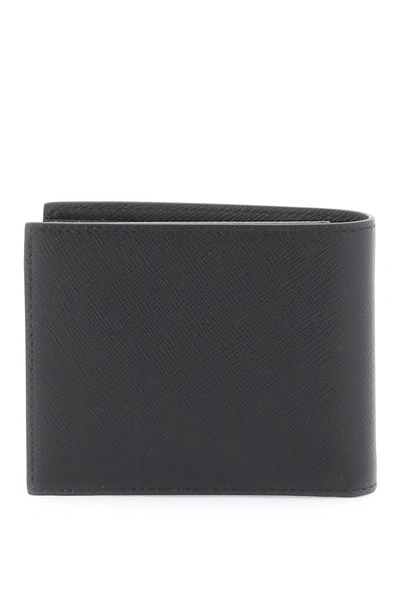 Shop Jimmy Choo Leather Bifold Wallet Men In Black