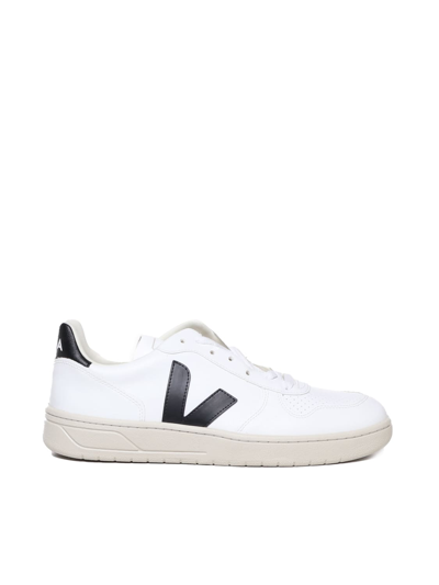 Shop Veja V-10 Sneakers In White, Black