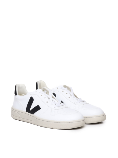 Shop Veja V-10 Sneakers In White, Black