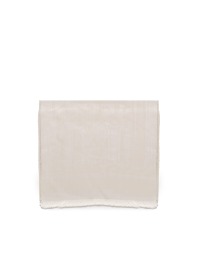 Shop Max Mara Messina Scarf In Mixed Wool In Sand