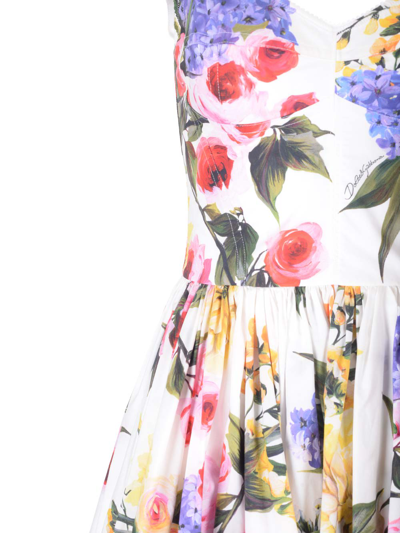 Shop Dolce & Gabbana Bustier Mini Dress In Multicolor