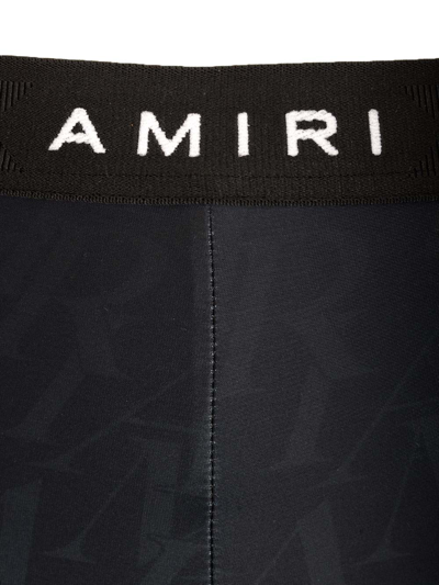 Shop Amiri Stretch Cycling Shorts In Black