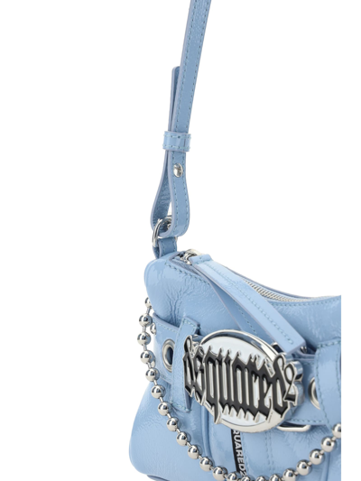 Shop Dsquared2 Gothic Belt Shoulder Bag In Azzurro