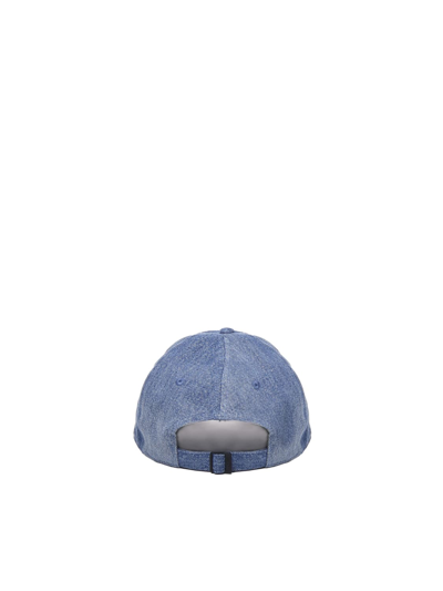 Shop Jw Anderson Baseball Hat In Cotton In Blue