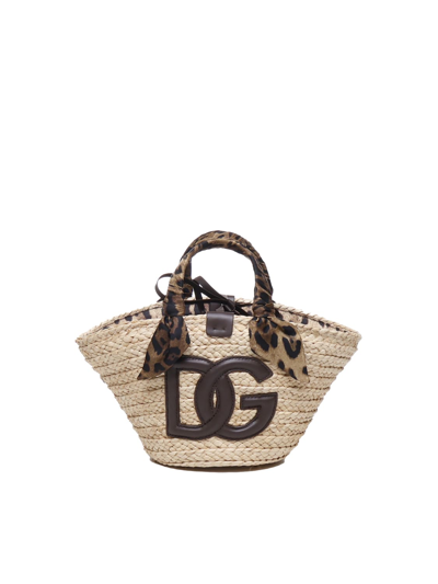 Shop Dolce & Gabbana Shopping Kendra Small In Natural, Leopard