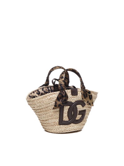 Shop Dolce & Gabbana Shopping Kendra Small In Natural, Leopard