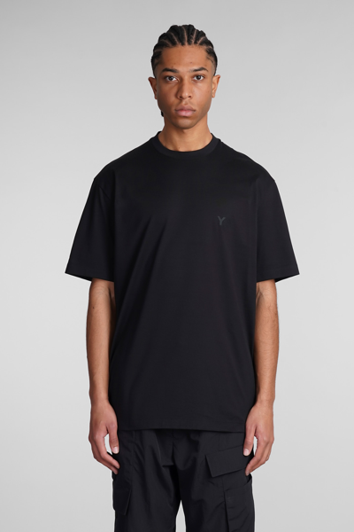 Shop Y-3 T-shirt In Black Cotton