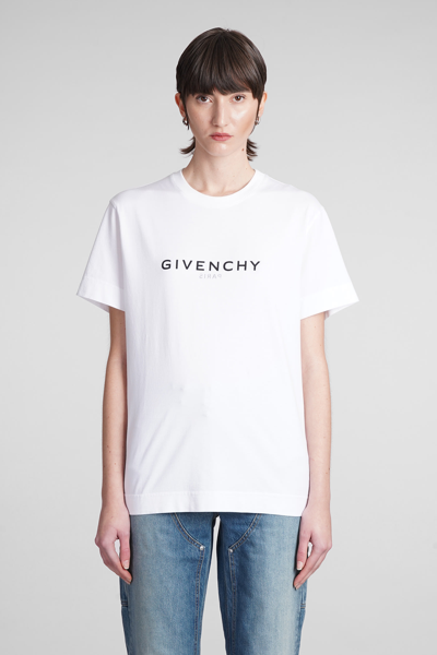 Shop Givenchy T-shirt In White Cotton