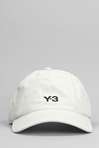 Shop Y-3 Hats In Grey Cotton