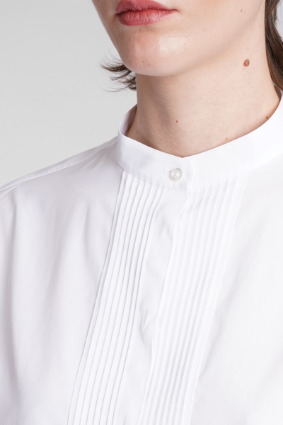 Shop Jil Sander Shirt In White Cotton