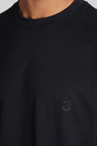 Shop Y-3 T-shirt In Black Cotton