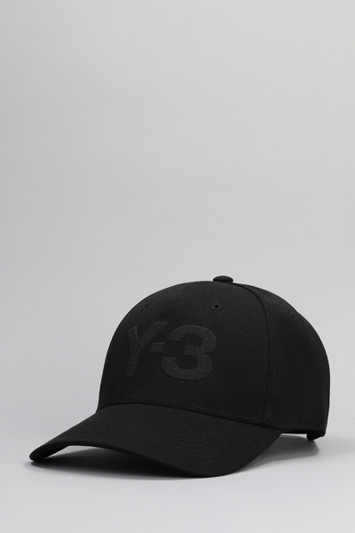 Shop Y-3 Hats In Black Polyester