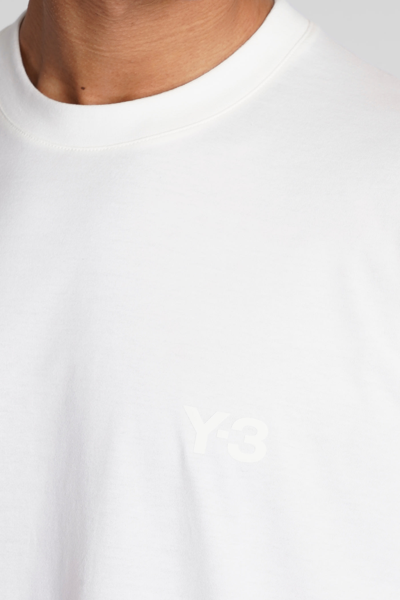 Shop Y-3 T-shirt In White Cotton