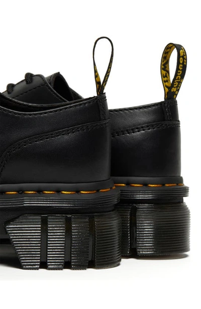 Dr. Martens Audrick Nappa Leather Platform Shoes In Black