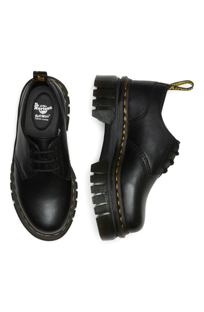 Dr. Martens Audrick Nappa Leather Platform Shoes In Black