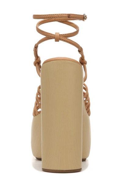 Shop Sam Edelman Gia Platform Strappy Sandal In Natural Sand