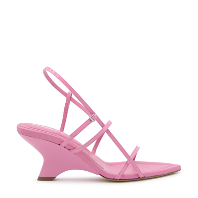 Shop Gia Borghini Pink Leather 26 Sandals