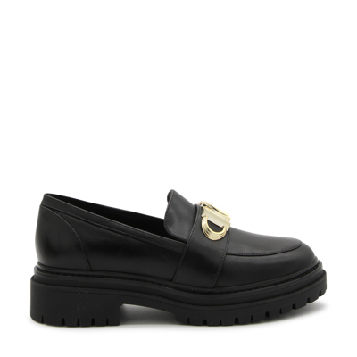 Shop Michael Michael Kors Black Leather Loafers