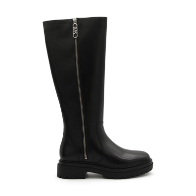 Shop Michael Michael Kors Black Leather Regan Boots