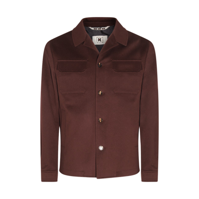 Shop Kired Brown Wool Casual Jacket