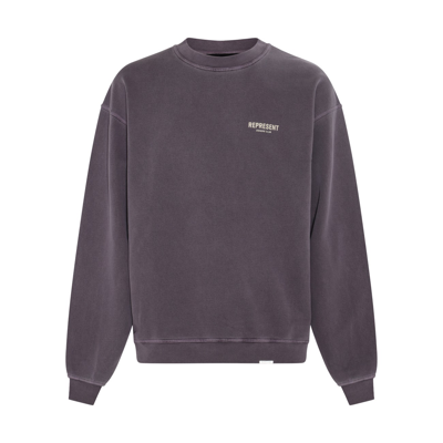 Shop Represent Violet Cotton Sweatshirt