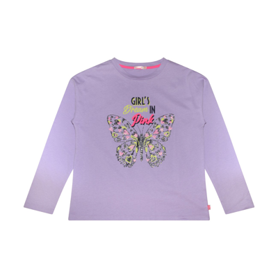 Shop Billieblush Lilac Cotton T-shirt In Malva