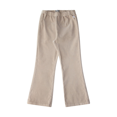 Shop Il Gufo Light Brown Cotton Pants In Legno