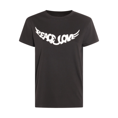 Shop Zadig & Voltaire Noir Cotton T-shirt