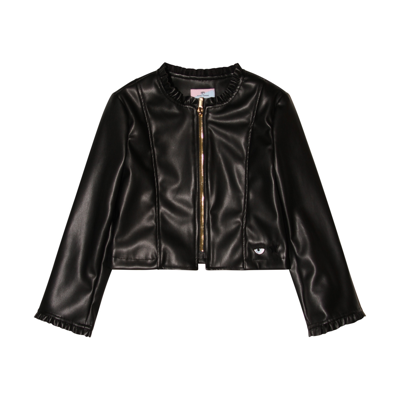Shop Chiara Ferragni Black Cotton Casual Jacket In Nero