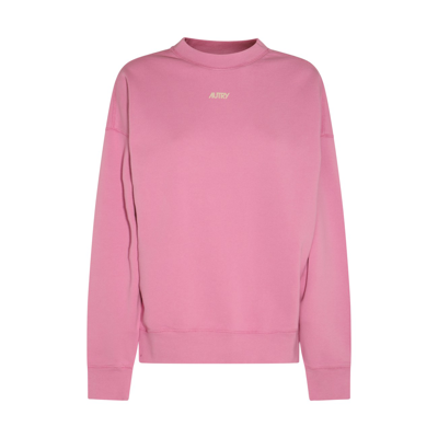 Shop Autry Pink Cotton Sweatshirt