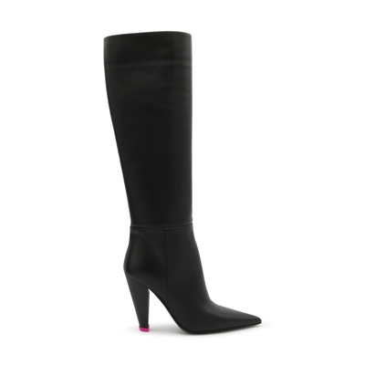 Shop 3juin Black Leather Alexa Boots