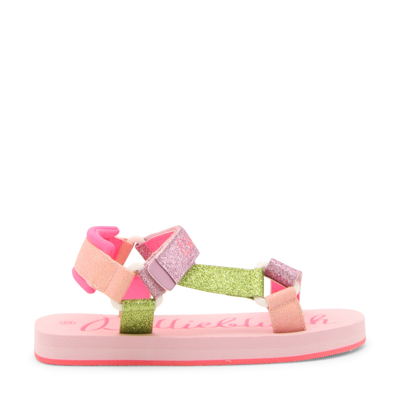 Shop Billieblush Pink Rubber Sandals In Multi