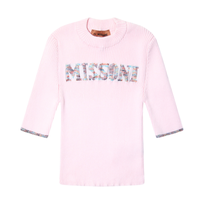 Shop Missoni Pink Cotton Knitted Sweater