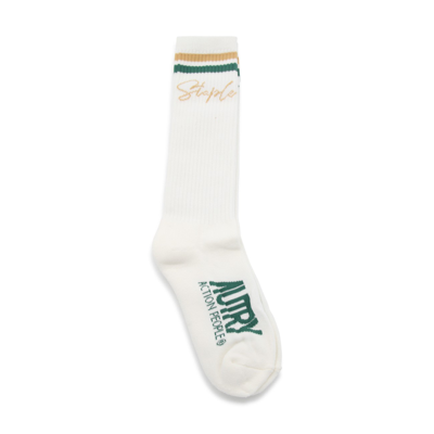 Shop Autry White Cotton Blend Socks