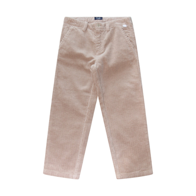 Shop Il Gufo Beige Cotton Pants In Legno