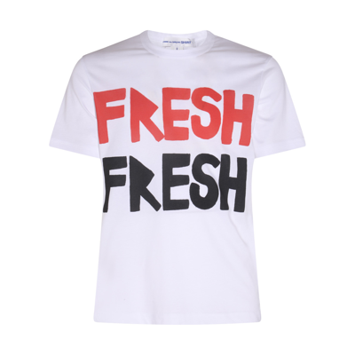 Shop Comme Des Garçons Shirt White Cotton Fresh T-shirt