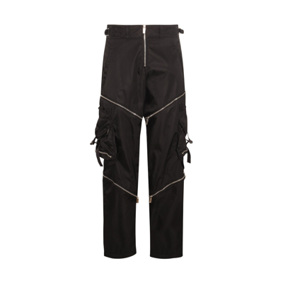 Shop Off-white Black Zipped Cargo Pants