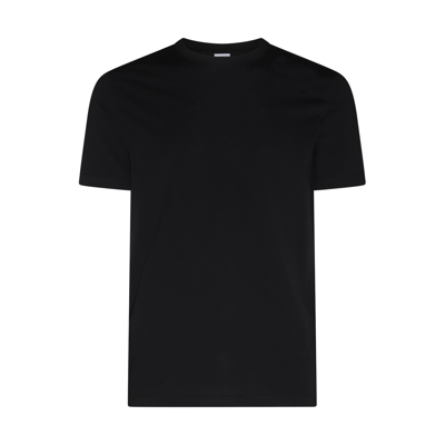 Shop Malo Black Cotton Blend T-shirt In Nero