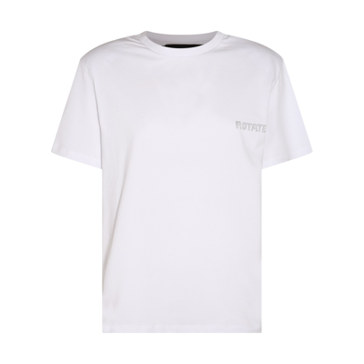 Shop Rotate Birger Christensen White Cotton Aja T-shirt