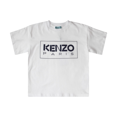 Shop Kenzo Ivory Cotton T-shirt