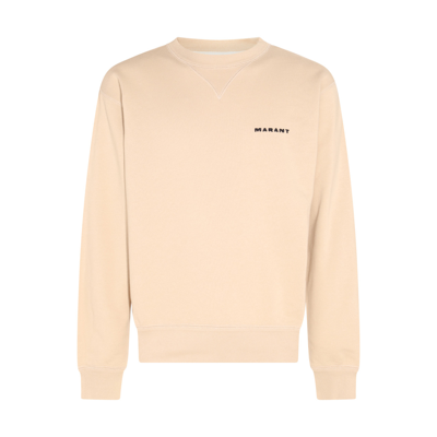 Shop Marant Light Beige Cotton Sweatshirt