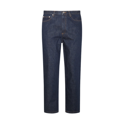 Shop Apc Blue Denim Jeans