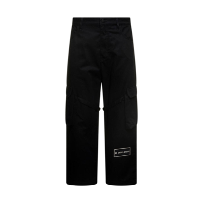 Shop 44 Label Group Black And White Cotton Cargo Pants
