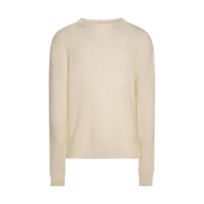 Shop Jil Sander Milk Mohair Blend Sweater In Latte