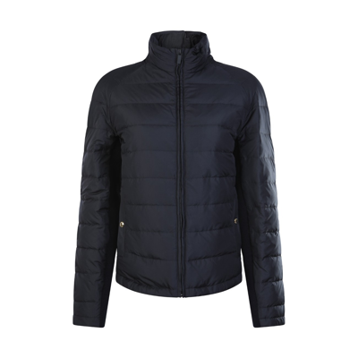 Shop Thom Browne Navy Blue Down Jacket