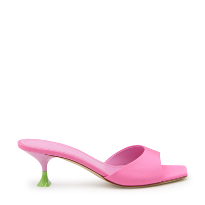 Shop 3juin Candy Leather Kimi Cannette Mules