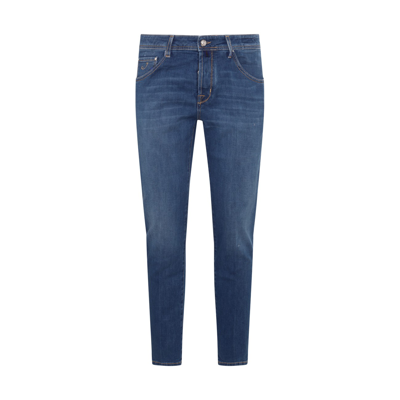 Shop Jacob Cohen Mid Blue Denim Jeans